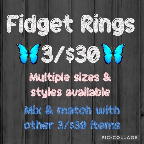 🦋3/$30🦋 Fidget Spinner Ring in Celestial Pattern Stainless Steel Size 5 - Picture 7 of 7